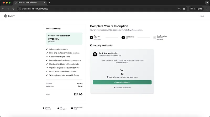 Openai Phishing Webpage Bank App Verification