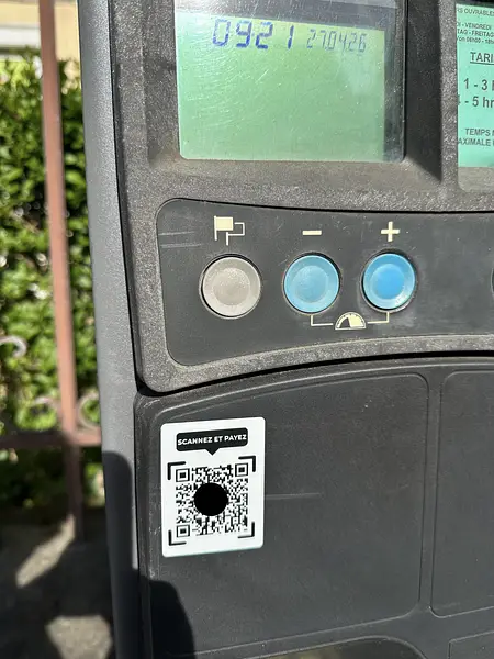 Picture Park Meter Scam Qr Code